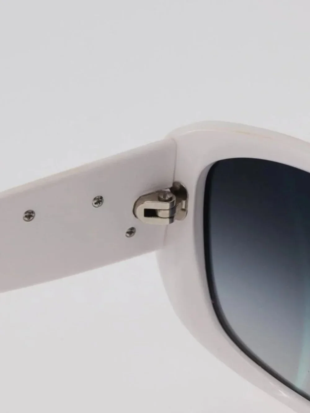 CHANEL Camelia Sunglasses Plastic White 5186-A CC Auth 176109A